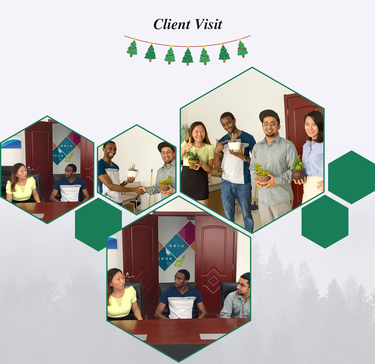 Визит клиента Рождественской королевы