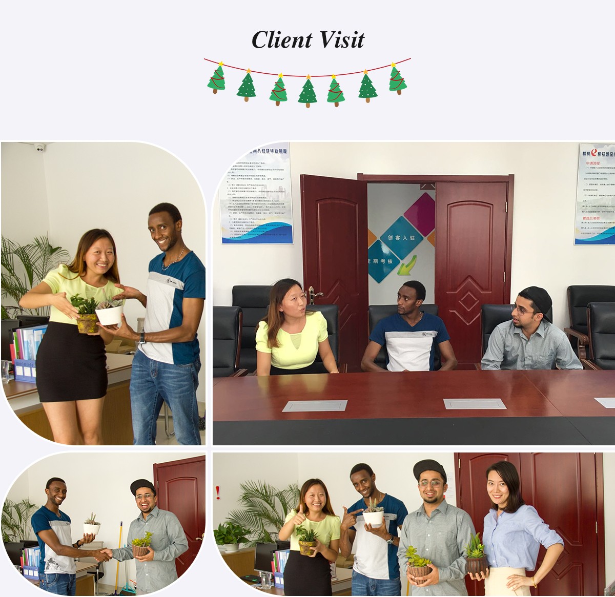 Визит клиента Рождественской королевы